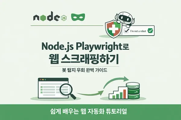 봇 감지 우회 완벽 가이드 | Node.js + Playwright 웹 스크래핑 실전 전략